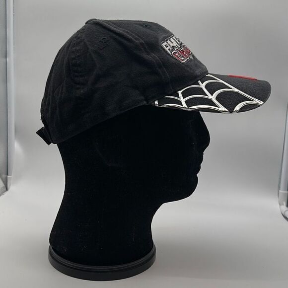 American Chopper Black Widow Hat Black Hook Loop Baseball Cap - Picture 4 of 6